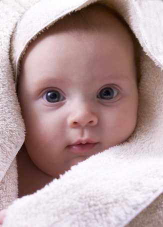 Baby in towel